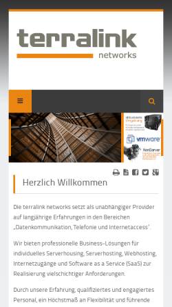 Vorschau der mobilen Webseite www.terra-link.de, Terralink Internet Marketing GmbH