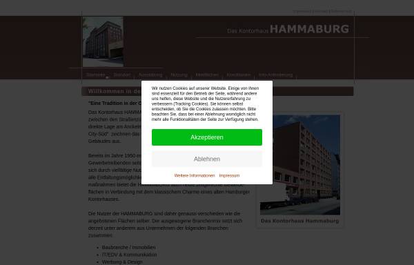 Vorschau von www.hammaburg.info, Gebäudeportal Hammaburg