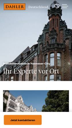 Vorschau der mobilen Webseite www.dahlercompany.com, DAHLER & COMPANY - Hannover City