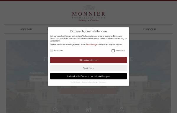 Vorschau von www.monnier.de, Monnier Hamburger Immobilien