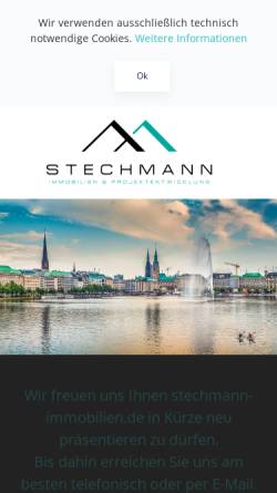 Vorschau der mobilen Webseite www.stechmann-immobilien.de, Stechmann Immobilien