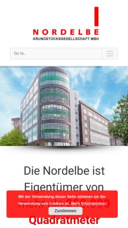 Vorschau der mobilen Webseite nordelbe.de, Nordelbe Vermögensverwaltung