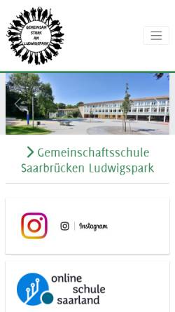 Vorschau der mobilen Webseite gemsludwigspark.de, GS Gesamtschule Ludwigspark