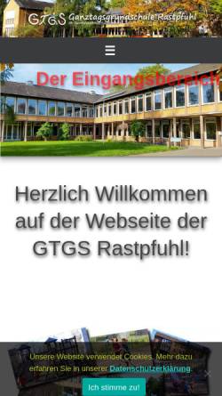 Vorschau der mobilen Webseite gtgs.info, Ganztagsgrundschule Rastpfuhl