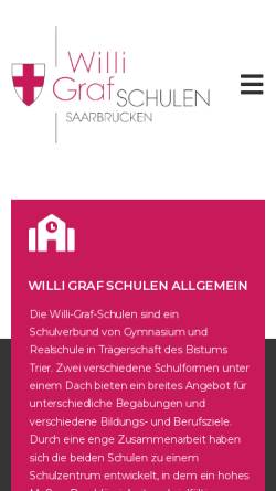 Vorschau der mobilen Webseite www.willi-graf-schulen.de, WGG Willi-Graf-Gymnasium