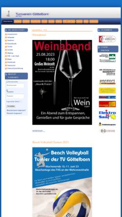 Vorschau der mobilen Webseite www.tv-goettelborn.de, TV Turnverein Göttelborn e.V. Abeilung Volleyball