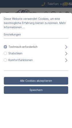 Vorschau der mobilen Webseite www.alchimea.de, Alchimea Naturwaren GmbH