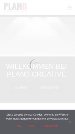 Vorschau der mobilen Webseite www.goplanb.de, PlanB Unternehmensgruppe