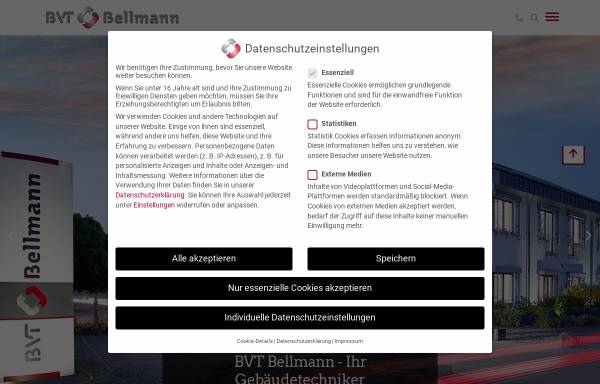 Vorschau von www.bvt-gruppe.de, Bellmann Versorgungstechnik GmbH