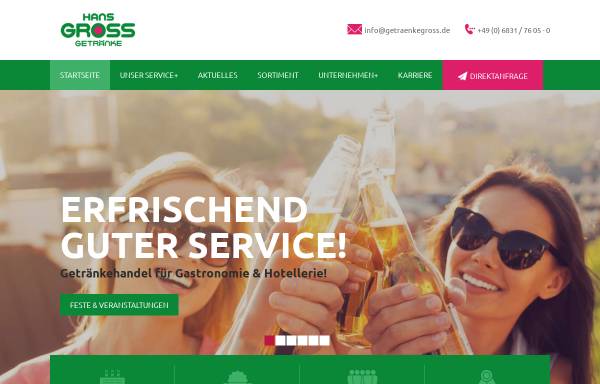Vorschau von www.getraenkegross.de, Hans Gross GmbH und Co. KG Getränkegroßhandel