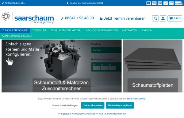 Vorschau von www.saarschaum.de, Hubert Uhl GmbH