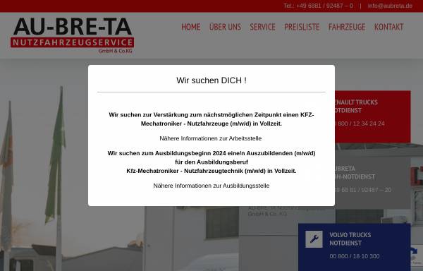 Vorschau von www.au-bre-ta.de, Au-Bre-Ta GmbH