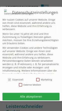 Vorschau der mobilen Webseite www.leistenschneider.org, Leistenschneider GmbH Personaldienstleistungen