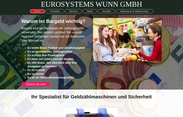 Vorschau von www.eurosystems-wunn.de, Eurosystems Wunn GmbH Göttelborn