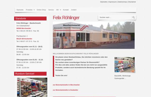 Felix Röhlinger GmbH Baufachmarkt