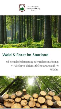 Vorschau der mobilen Webseite www.vonbochforst.de, Wendelin von Boch-Gallhau'sche Forstverwaltung Britten