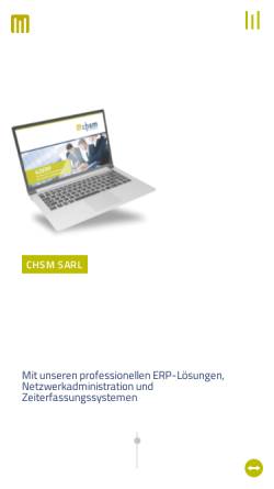 Vorschau der mobilen Webseite www.chsm.de, CHSM Computer Hard- und Software Achim Meier Saarhölzbach