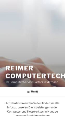 Vorschau der mobilen Webseite www.reimer-computer.de, Reimer Computertechnik Orscholz