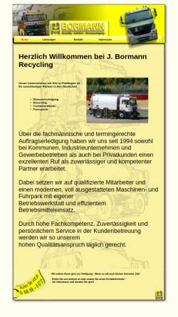 Vorschau der mobilen Webseite www.bormann-strassenreinigung.de, Jens Bormann Recycling