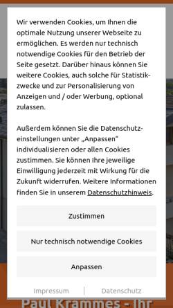 Vorschau der mobilen Webseite www.dachdecker-krammes.de, Paul Krammes GmbH