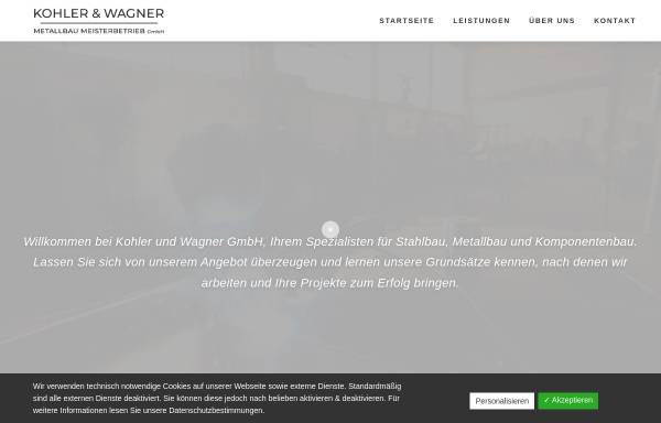 Vorschau von kohler-wagner.de, Schlosserei Kohler und Wagner GmbH