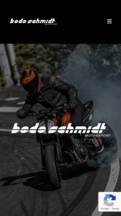 Vorschau der mobilen Webseite www.bodo-schmidt.de, Bodo Schmidt Motorsport GmbH