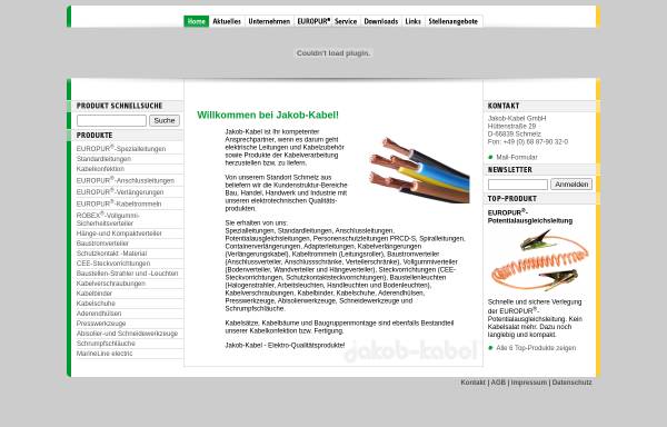 Vorschau von www.jakob-kabel.de, Jakob Kabel GmbH