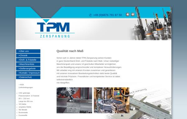 Vorschau von www.tpm-cnc.de, TPM CNC Zerspanungstechnik GmbH