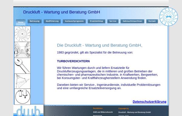 Vorschau von www.dwb-druckluft.de, DWB Druckluft Wartung und Beratung GmbH