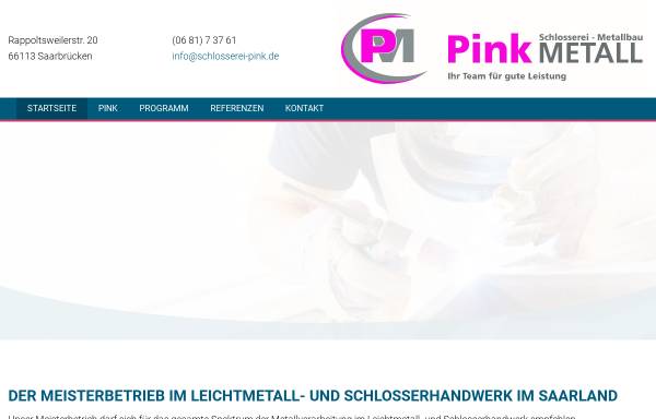 Vorschau von www.schlosserei-pink.de, Schlosserei Josef Pink GmbH