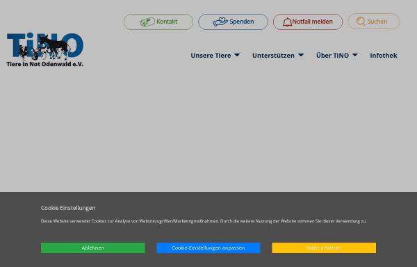 Vorschau von www.tiere-in-not-odenwald.de, Tino e.V.