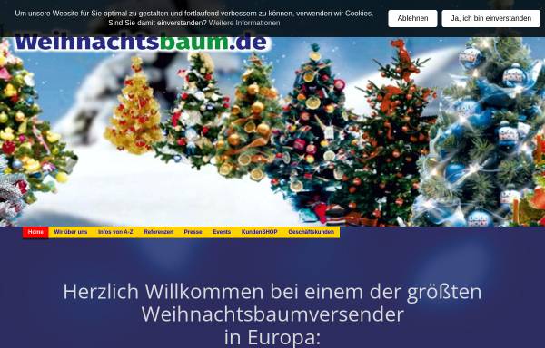Vorschau von www.weihnachtsbaum.de, Weihnachtsbaum.de GmbH & Co KG