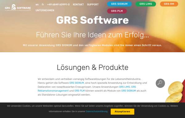 Vorschau von www.grs-software.de, GRS Software IT Anwendungen und Dienstleistungen