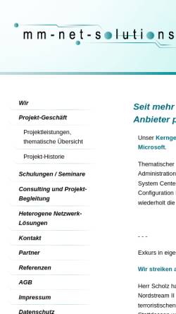 Vorschau der mobilen Webseite www.mm-net-solutions.de, Michael Maier Unternehmensberatung