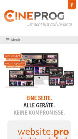 Vorschau der mobilen Webseite www.cineprog.de, Schillo-X-Media Thomas Schillo