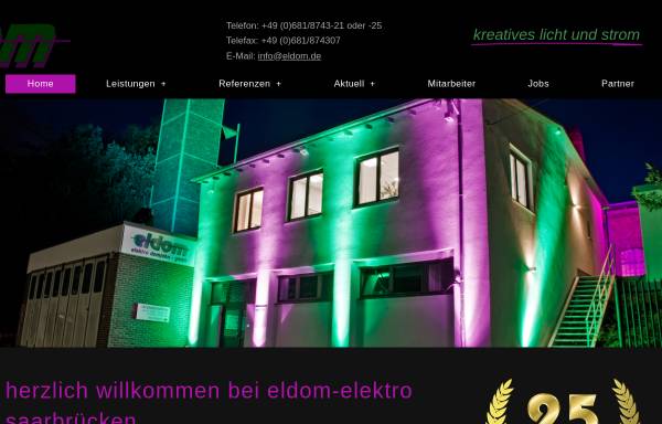 Vorschau von eldom.de, Eldom GmbH