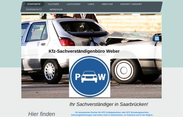 Vorschau von www.svb-weber.de, Kfz.-Sachverständigenbüro Patric Weber
