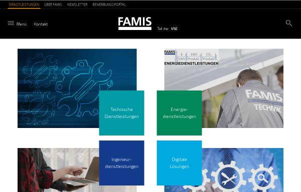 Vorschau von www.famis-gmbh.de, FAMIS Gesellschaft für Facility Management und Industrieservice mbH