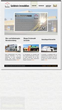 Vorschau der mobilen Webseite www.goldstein-immobilien.de, Josef Goldstein
