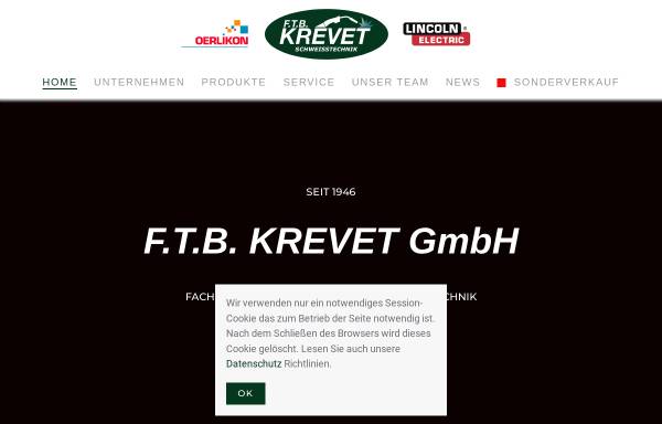 Vorschau von www.ftb-krevet.de, FTB Krevet GmbH
