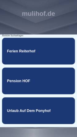 Vorschau der mobilen Webseite www.mulihof.de, Mulihof Schmitt