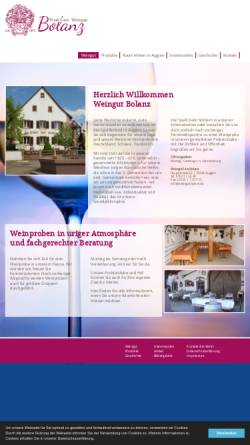 Vorschau der mobilen Webseite www.weingut-bolanz.de, Weingut Fritz Bolanz