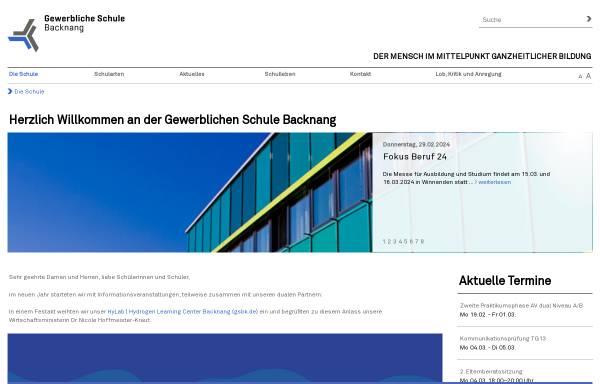Vorschau von www.gs-bk.de, Gewerbliche Schule