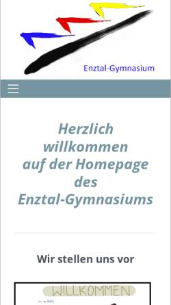 Vorschau der mobilen Webseite www.enztal-gymnasium.de, Enztal-Gymnasium