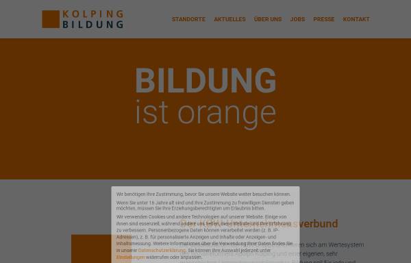 Vorschau von www.kolping-bildungswerk.de, Kolping-Bildungswerk Fellbach