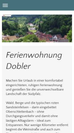 Vorschau der mobilen Webseite www.fewo-dobler.de, Ferienwohnung Dobler