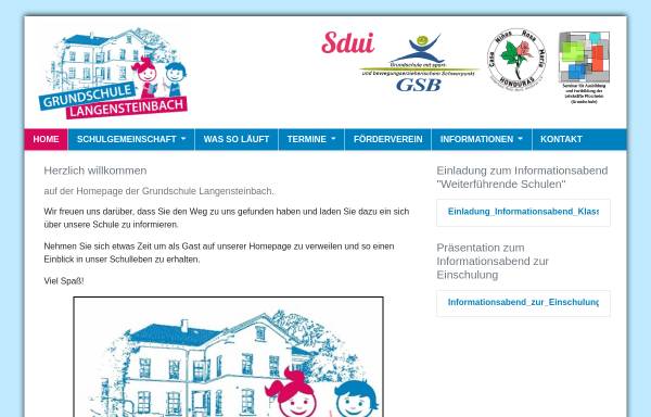Vorschau von www.grundschule-langensteinbach.de, Grundschule Langensteinbach