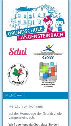 Vorschau der mobilen Webseite www.grundschule-langensteinbach.de, Grundschule Langensteinbach