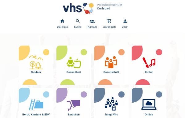 Vorschau von www.vhs-karlsbad.de, Volkshochschule Karlsbad