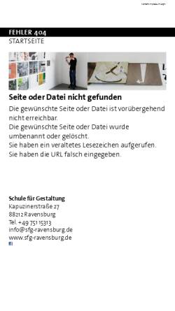 Vorschau der mobilen Webseite www.sfg-ravensburg.de, Schule für Gestaltung